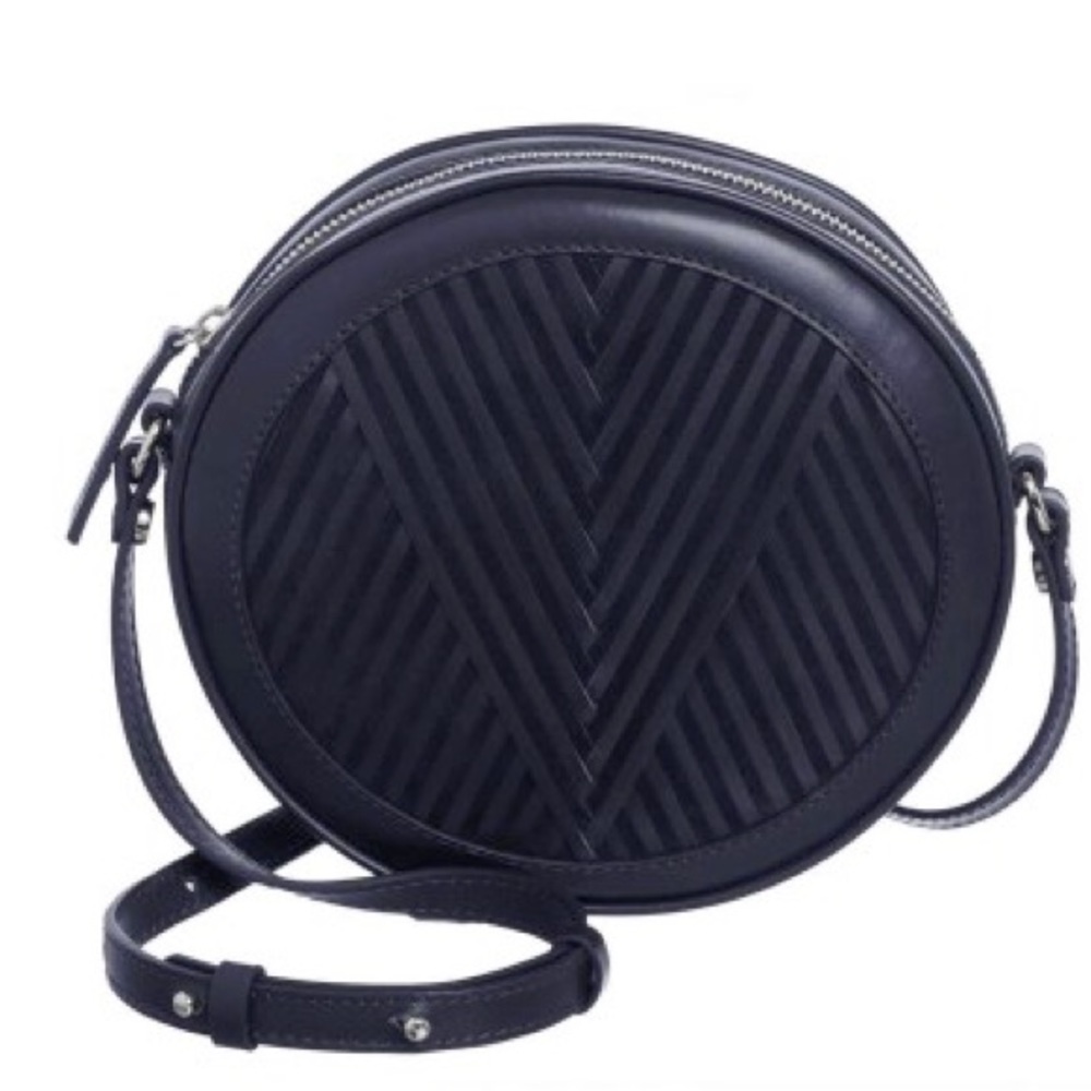Lili Radu Midnight Leather Circle Bag